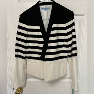 Jacket in black and ivory by Antonio Melani